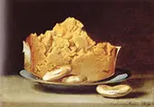 Cheese with Three Crackers 1818 By Raphaelle Peale