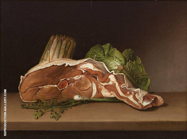 Cutlet and Vegetables by Raphaelle Peale | Oil Painting Reproduction