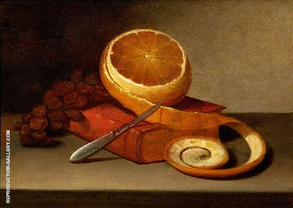 Orange and Book 1817 By Raphaelle Peale