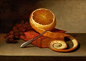 Orange and Book 1817 By Raphaelle Peale