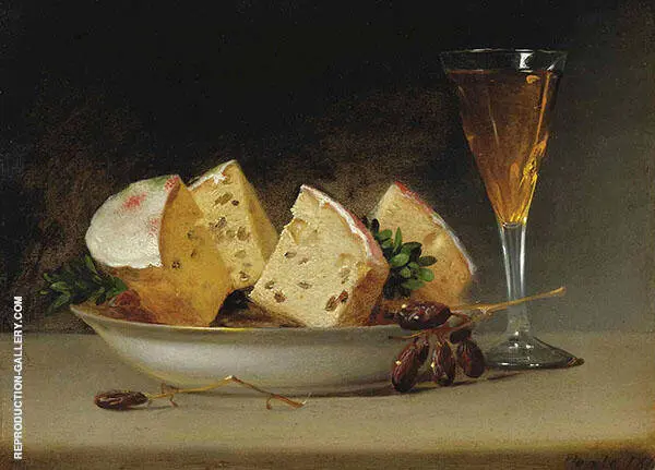 Still Life Currants and Biscuits 1813 By Raphaelle Peale