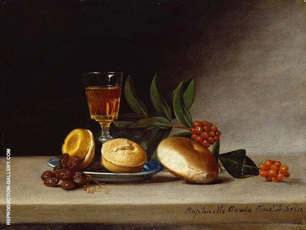 Still Life with a Wine Glass By Raphaelle Peale