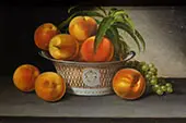Still Life with Peaches 1821 By Raphaelle Peale