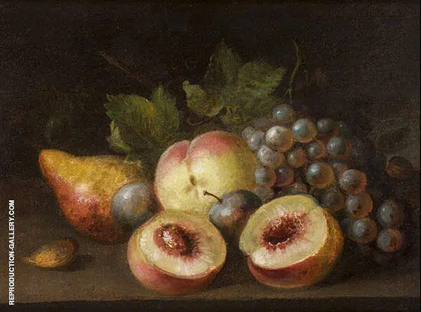 Still Life with Peach Halves 1822 By Raphaelle Peale