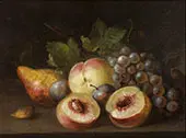 Still Life with Peach Halves 1822 By Raphaelle Peale