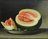 Still Life with Water Melon By Raphaelle Peale