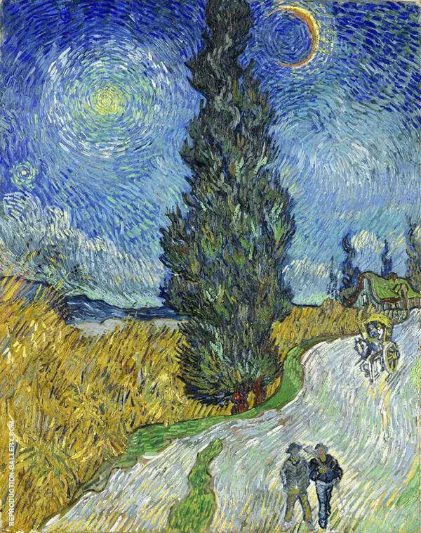 Country Road in Provence by Night 1890 By Vincent van Gogh