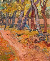 Path in The Garden of The Asylum 1889 By Vincent van Gogh