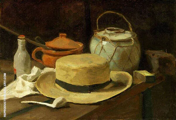 Still Life with Straw Hat 1881 By Vincent van Gogh