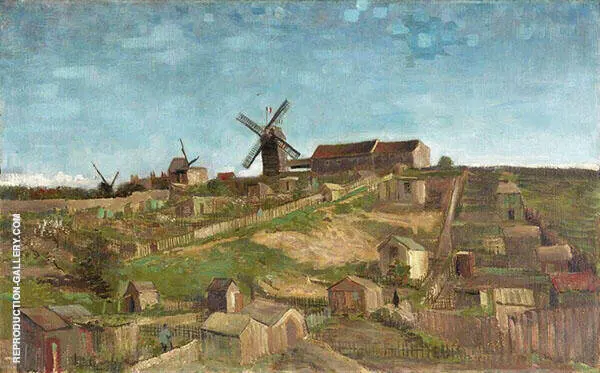 The Hill of Montmartre 1886 By Vincent van Gogh