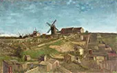 The Hill of Montmartre 1886 By Vincent van Gogh