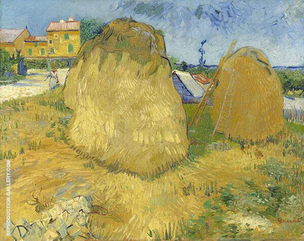 Wheat Stacks in Provence 1888 By Vincent van Gogh