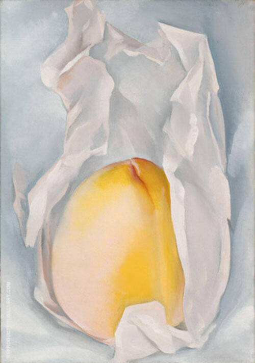 Peach 1930 by Georgia O'Keeffe | Oil Painting Reproduction