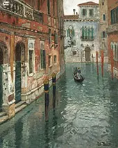 The Canal in Venice By Frits Thaulow