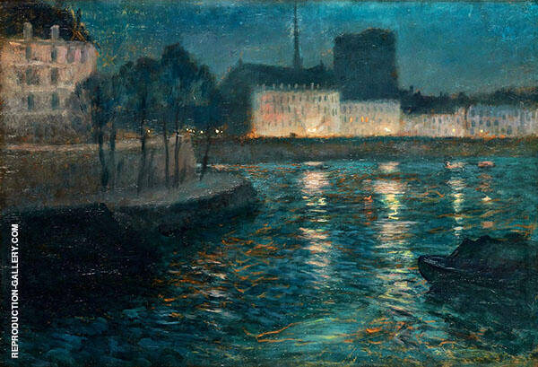 Evening Atmosphere by Frits Thaulow | Oil Painting Reproduction