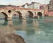 Ponte Pietra Verona By Frits Thaulow