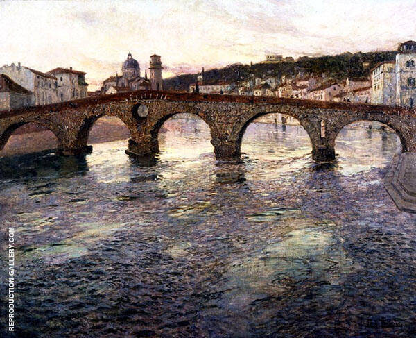 The Adige River at Verona c1894 | Oil Painting Reproduction