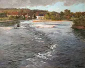 The Dordogne River at Beaulieu c1905 By Frits Thaulow