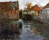 The Mill Pond By Frits Thaulow