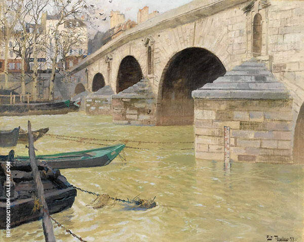 The Ponte Marie Paris by Frits Thaulow | Oil Painting Reproduction