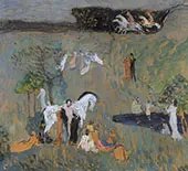 Composition with White Horse By Jan Preisler