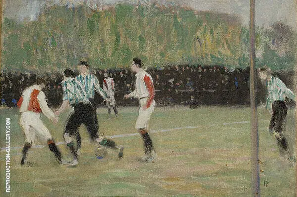 Soccer Match 1906 By Jan Preisler