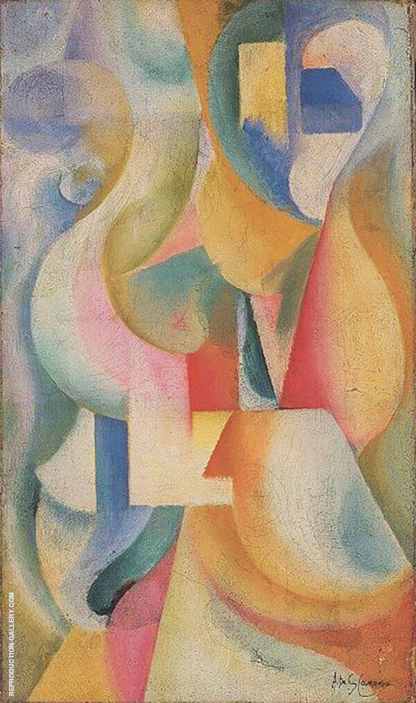 Abstraction 1913 by Amadeo de Souza Cardoso | Oil Painting Reproduction