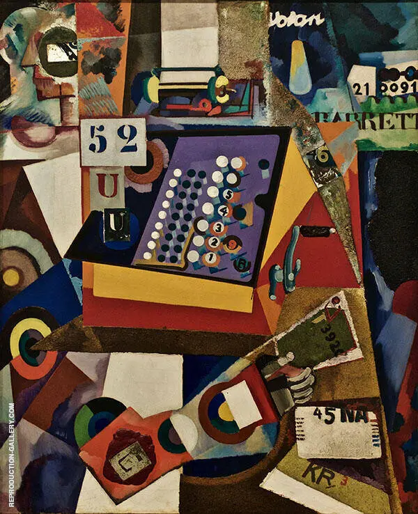 Cash Register c1917 By Amadeo de Souza Cardoso