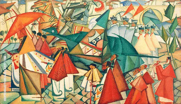 Corpus Christi Procession 1913 By Amadeo de Souza Cardoso