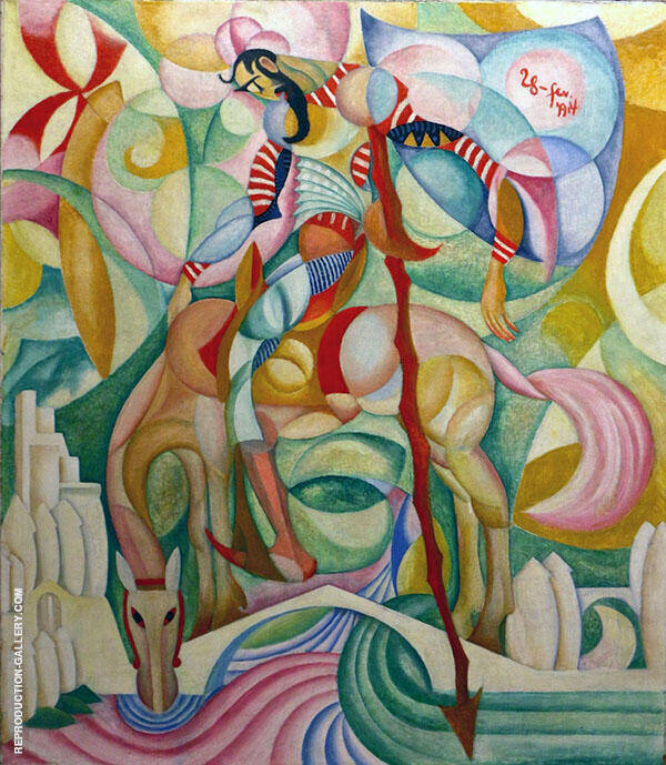Don Quixote 1914 by Amadeo de Souza Cardoso | Oil Painting Reproduction