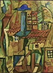 Windmills Telegraph Wire c1915 By Amadeo de Souza Cardoso