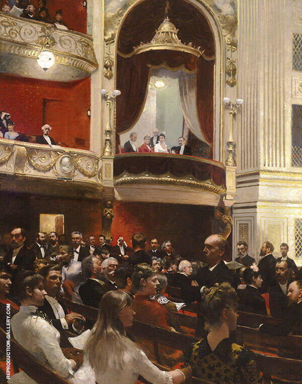 An Evening at The Royal Theatre | Oil Painting Reproduction