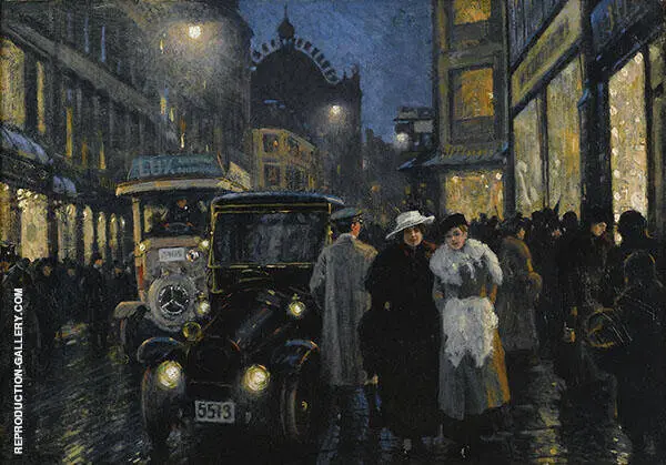 Evening Stroll By Paul Gustav Fischer