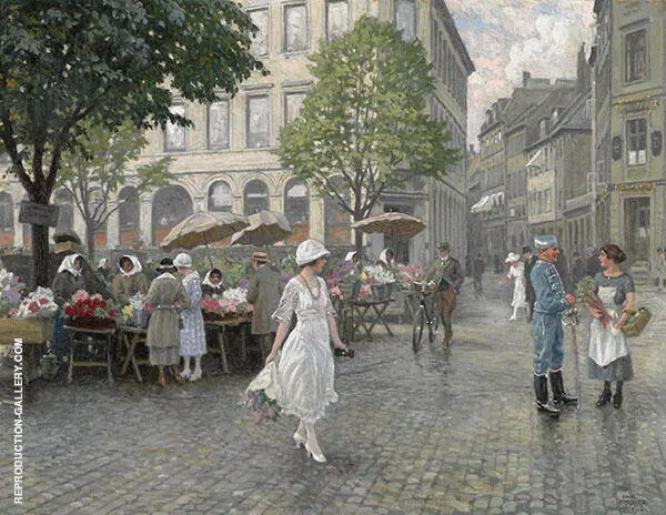 Hojbro Plads Copenhagen By Paul Gustav Fischer