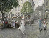 Hojbro Plads Copenhagen By Paul Gustav Fischer
