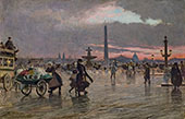 La Place de la Concorde By Paul Gustav Fischer