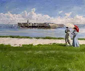 The Conversation Helgoland By Paul Gustav Fischer
