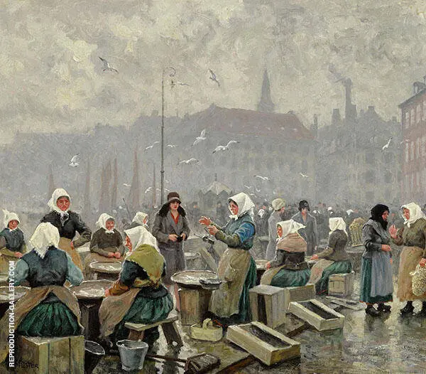 The Fish Market By Paul Gustav Fischer