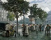 The Flower Market By Paul Gustav Fischer