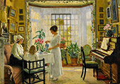 Interior 1914 By Paul Gustav Fischer