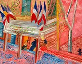 At The Square in Cassis 14th July 1932 By Sigrid Hjerten