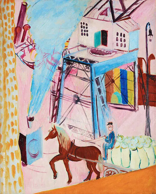 Blue Locomotive By Sigrid Hjerten