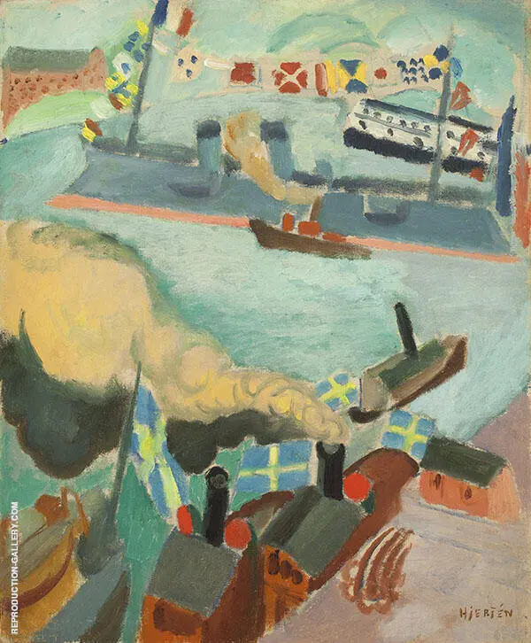 Flag Parade 1914 By Sigrid Hjerten