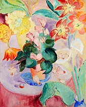 Floral Still Life By Sigrid Hjerten