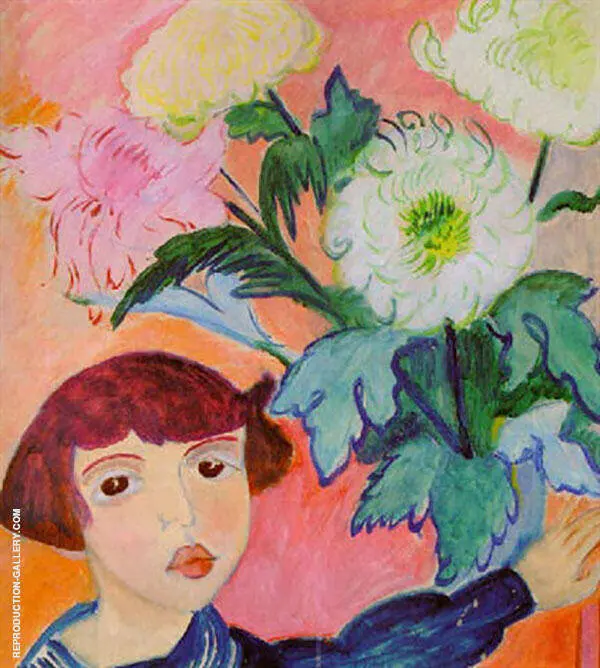Ivan with Flowers By Sigrid Hjerten