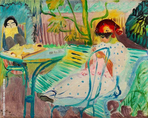 Jardin in The Garden Fontenay Aux Roses 1920 By Sigrid Hjerten