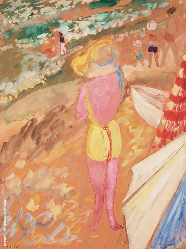 On The Beach 1934 By Sigrid Hjerten