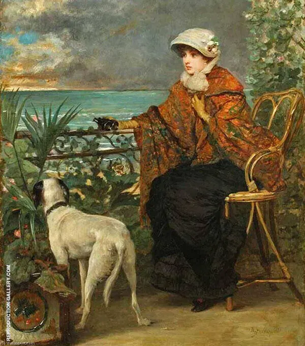 Lady with a Dog By Alfred Stevens