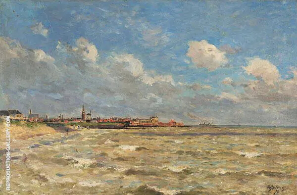 The Harbor at Ostend By Alfred Stevens