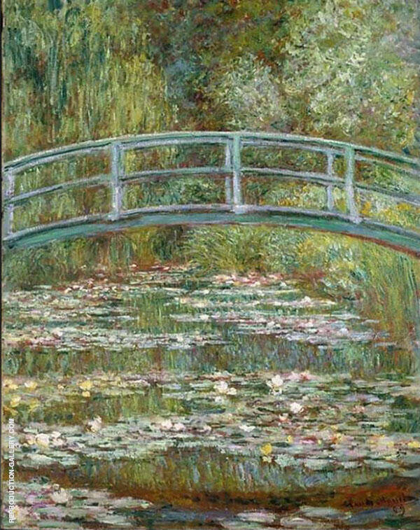 Bridge over a Pond of Water Lilies 1899 | Oil Painting Reproduction